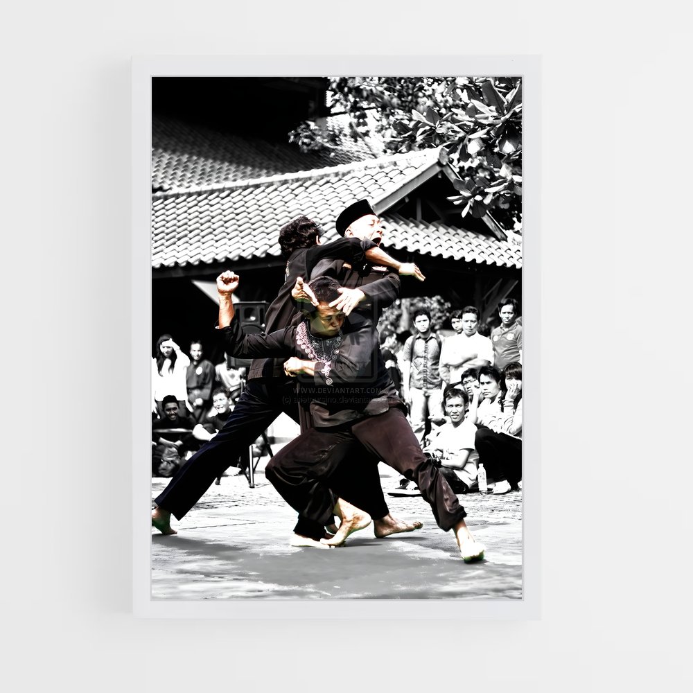 Poster Asian games – affiche Pencak Silat (vue 3)